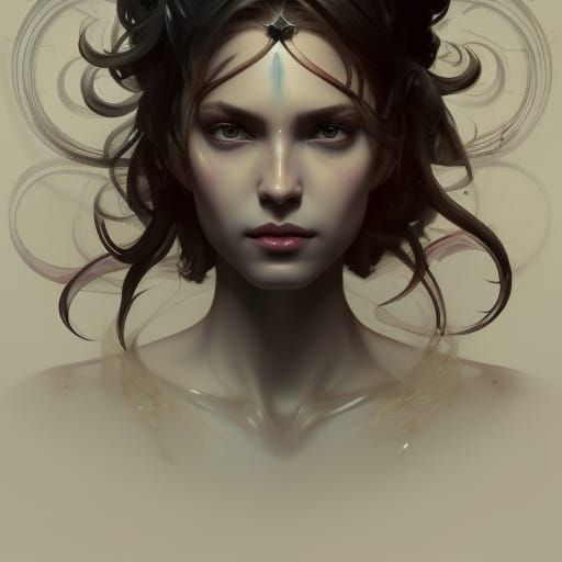 Lucifer with Black Wings: Detailed Digital Portrait