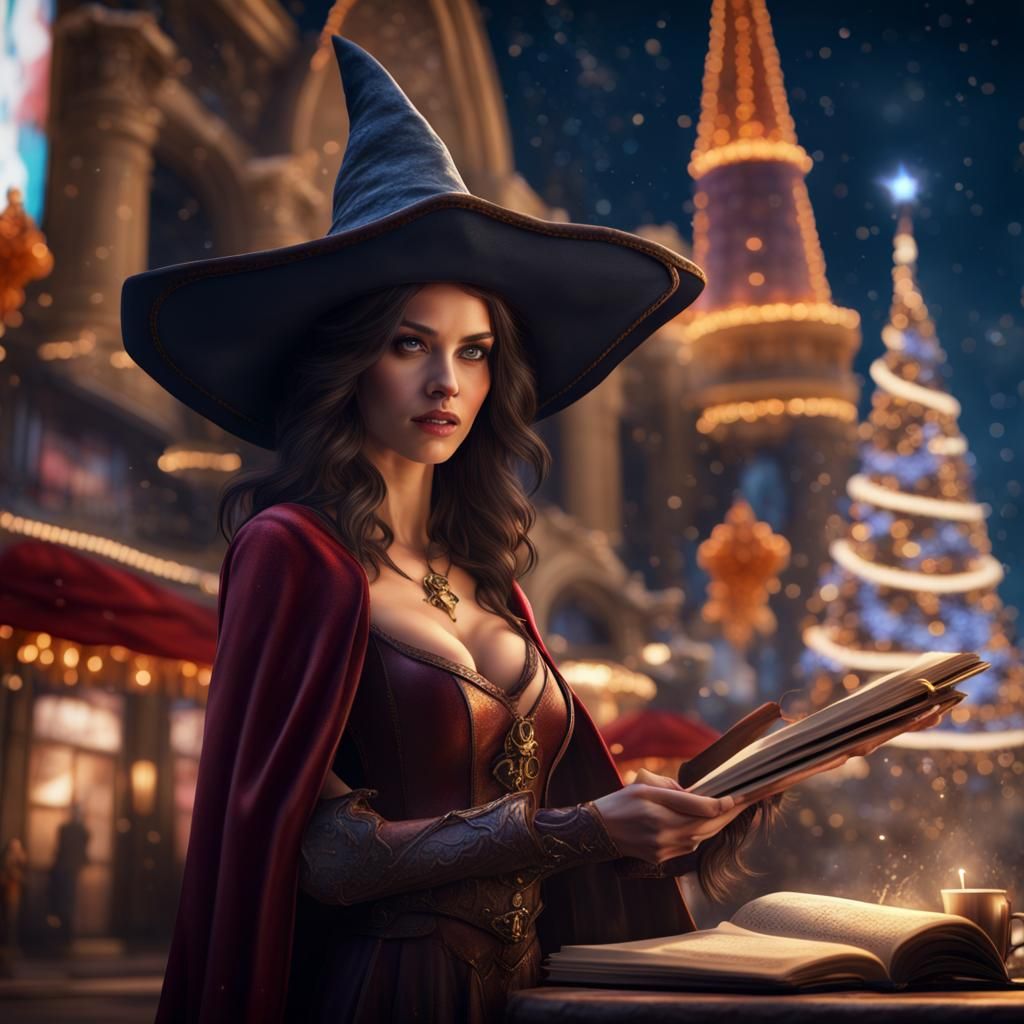 Medieval Witch Casts Christmas Spell on Las Vegas