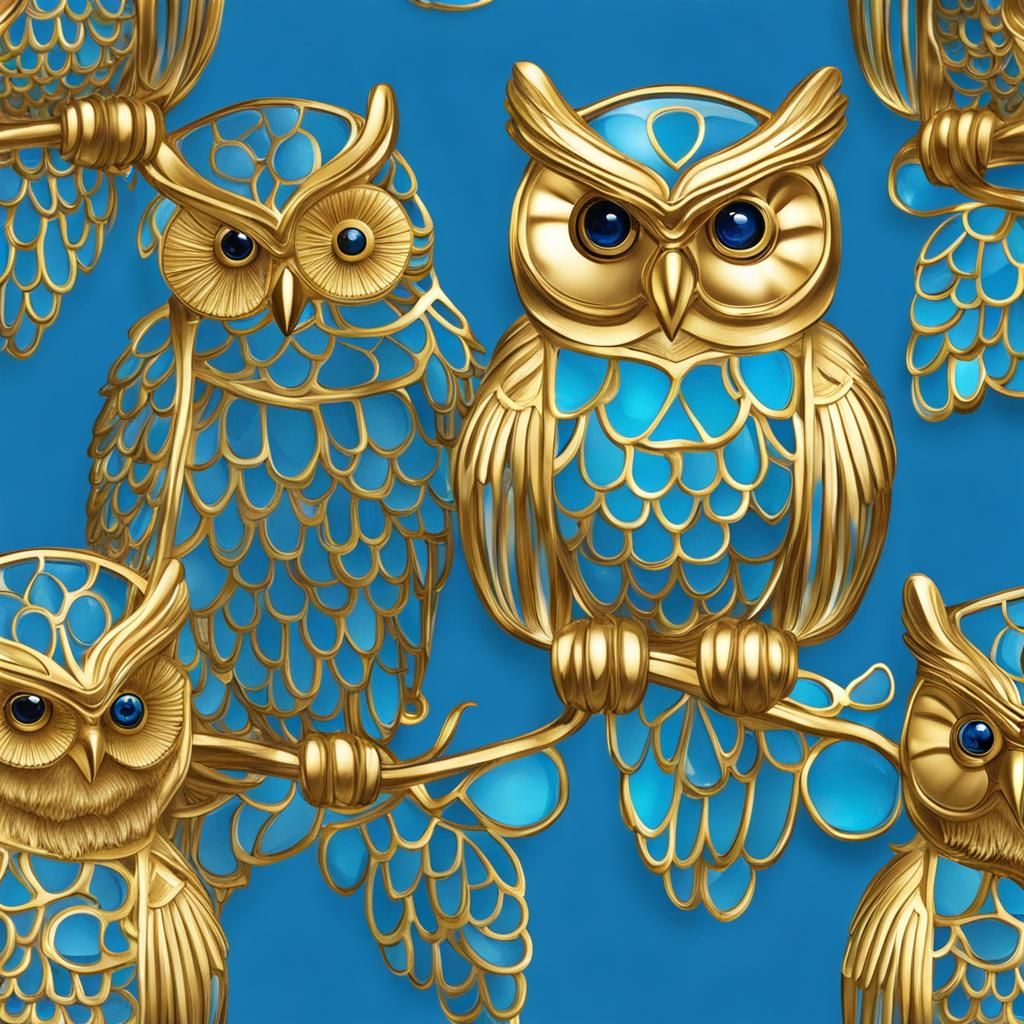 Glass Animal: Cute Baby Owl Figurine