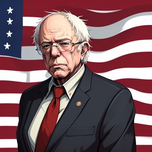 Bernie Sanders as Anime-Style Game Character