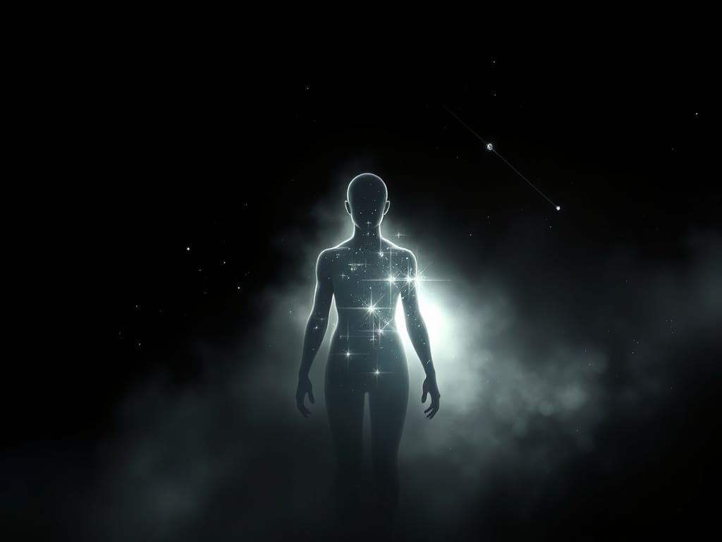 Ethereal Star Being in Deep Space