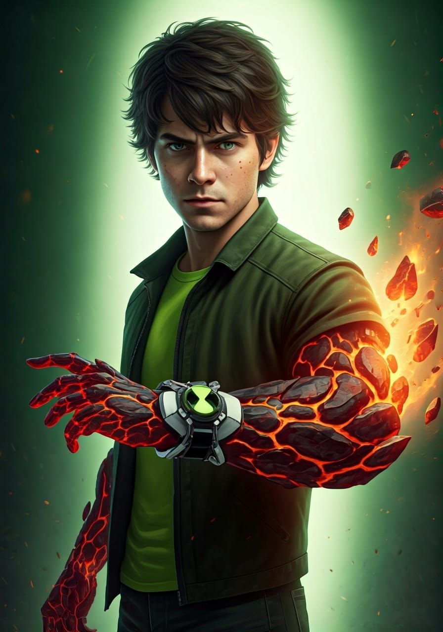 Ben 10 Transforms into Heatblast in Live Action