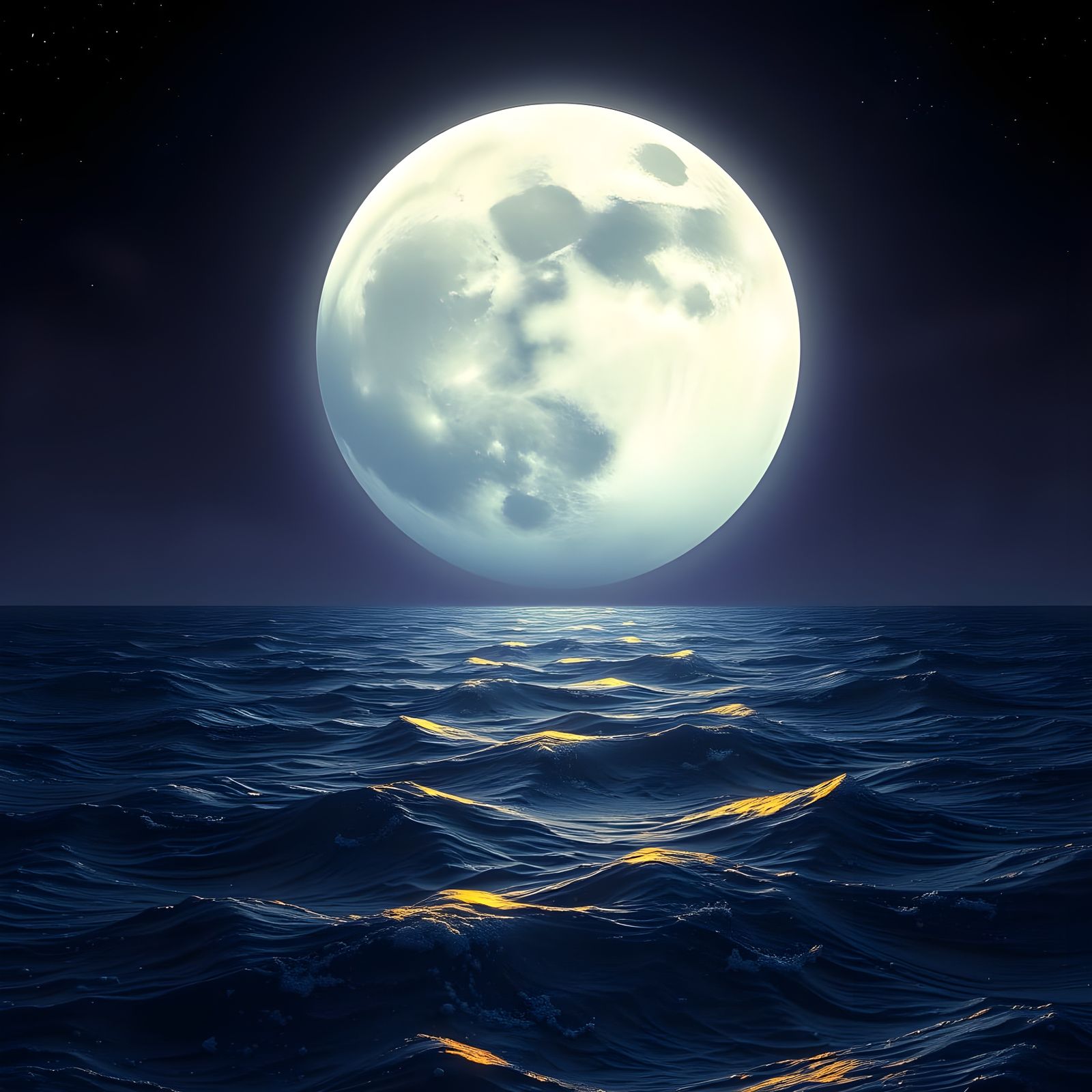 Moonlit Celestial Convergence