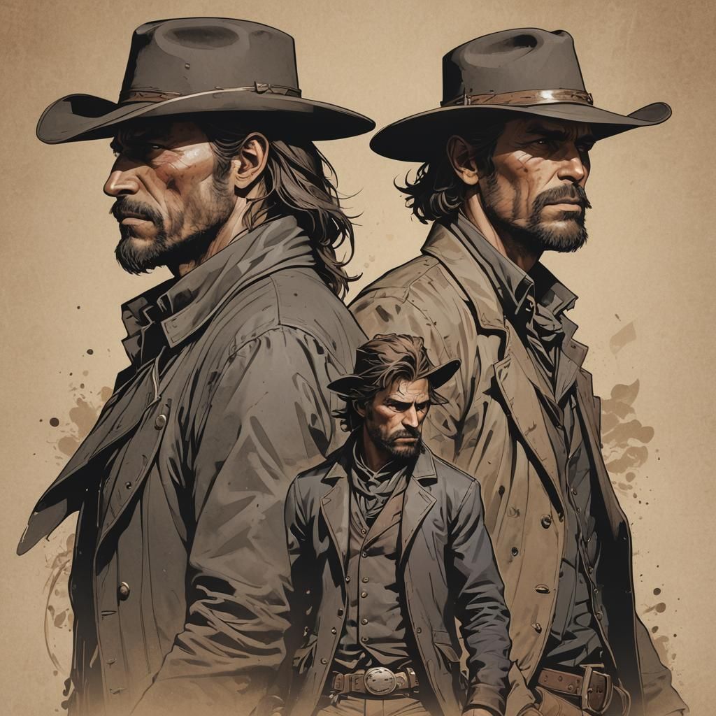 Outlaws, Gunslingers, and Lawmen in Silhouette