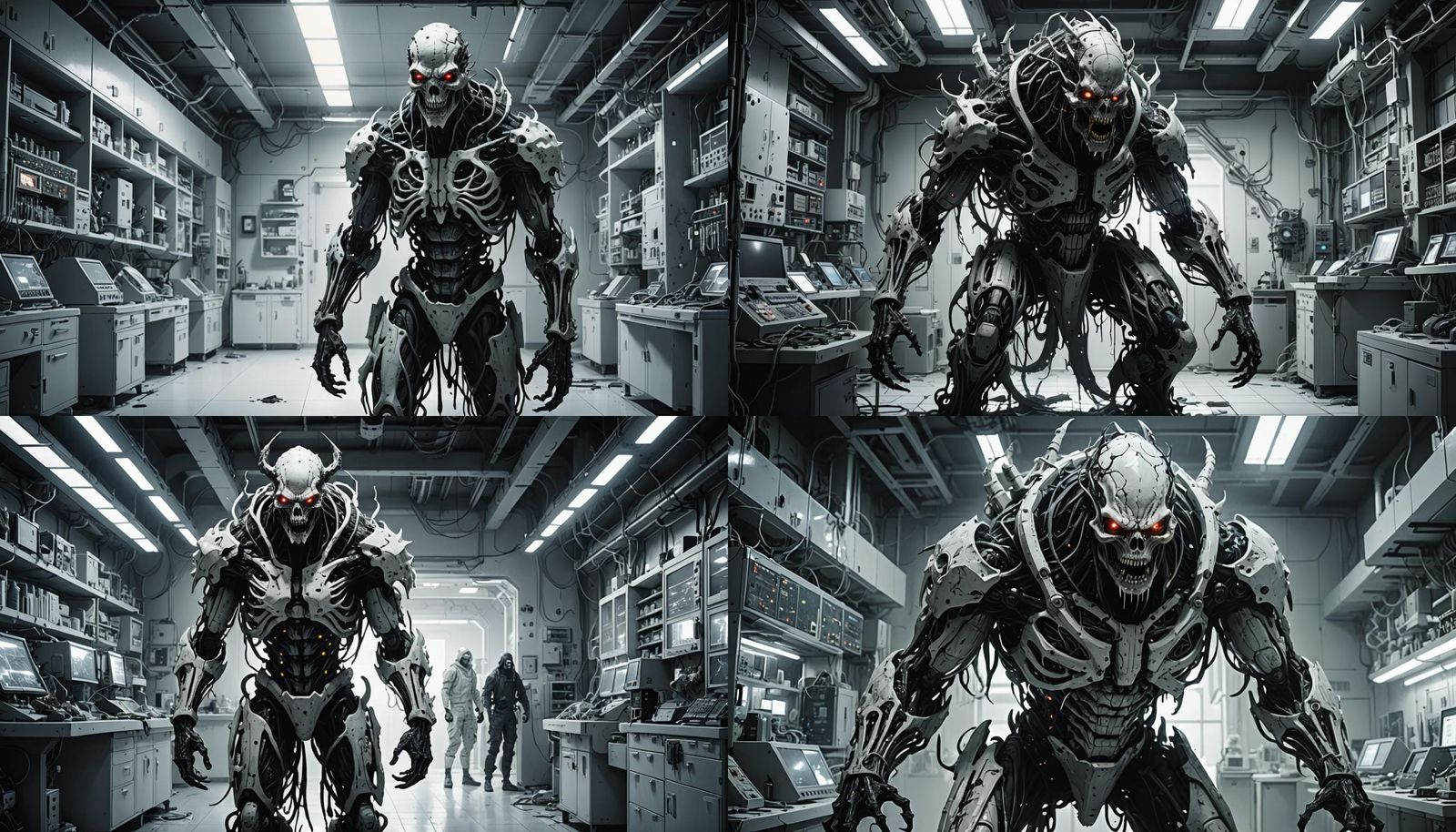 Ghoul Demon in Apocalyptic Lab, Tsutomu Nihei Style