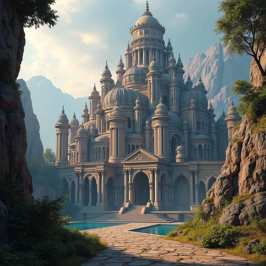 Fantasy Mansion City in Unreal Engine 5