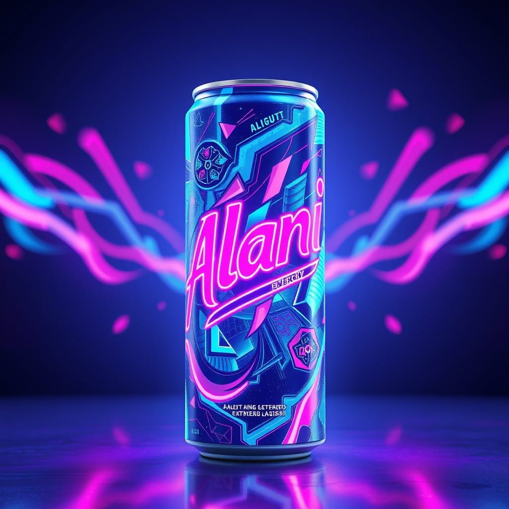 Vibrant Alani Can in 3D Anime Style