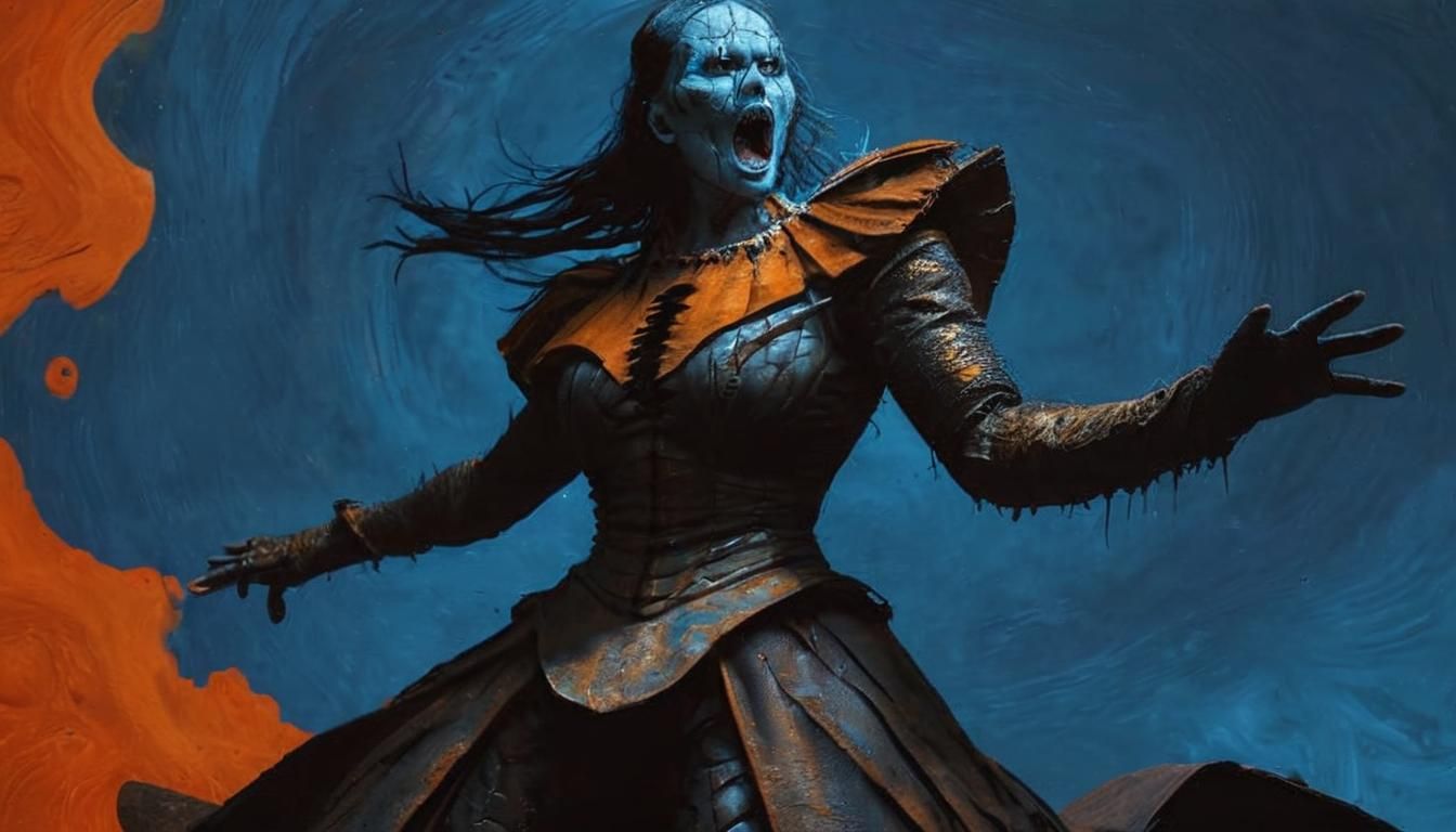 Emotive Python Screaming Silently, Rembrandt Lighting