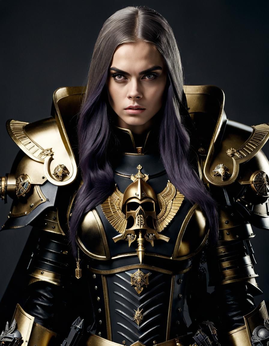 Sister of Battle in Ornate Armor, CGI Render