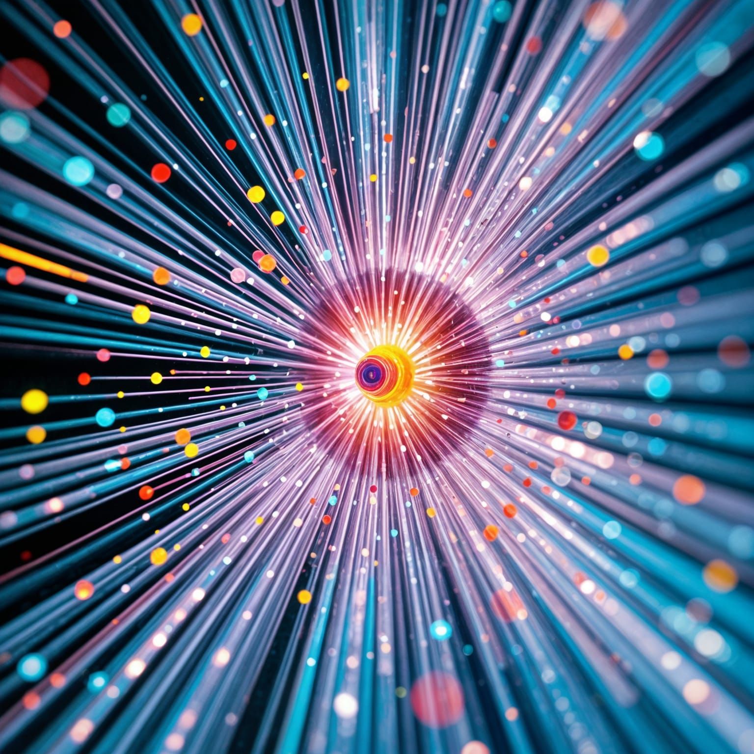 Vibrant Fiberoptic Fractals in Hyperrealistic 8K