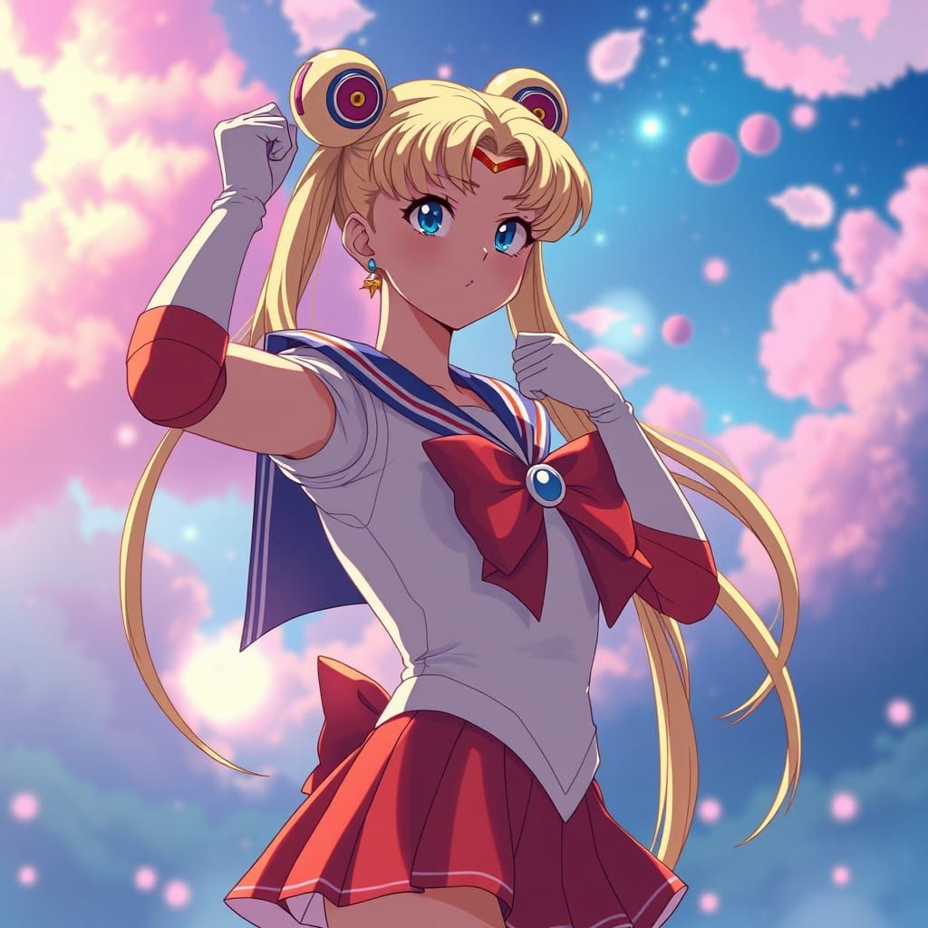 Sailor Moon in Ghibli Anime Style
