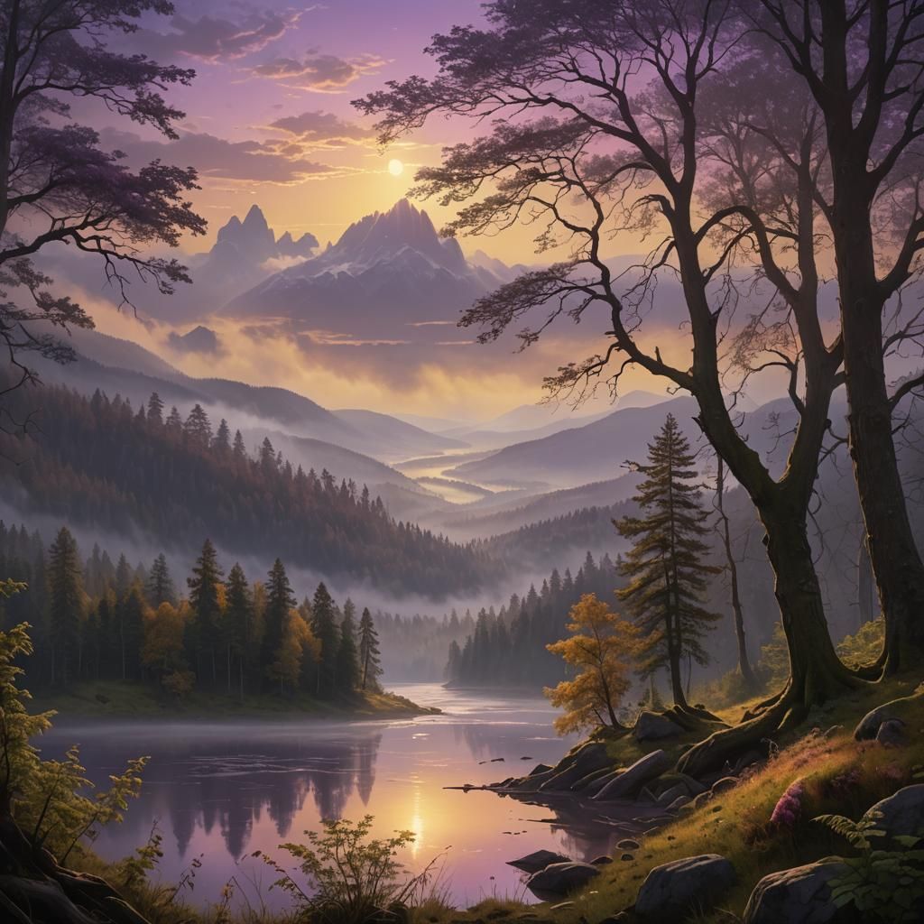 Mole's Morning: Forest Valley Sunrise