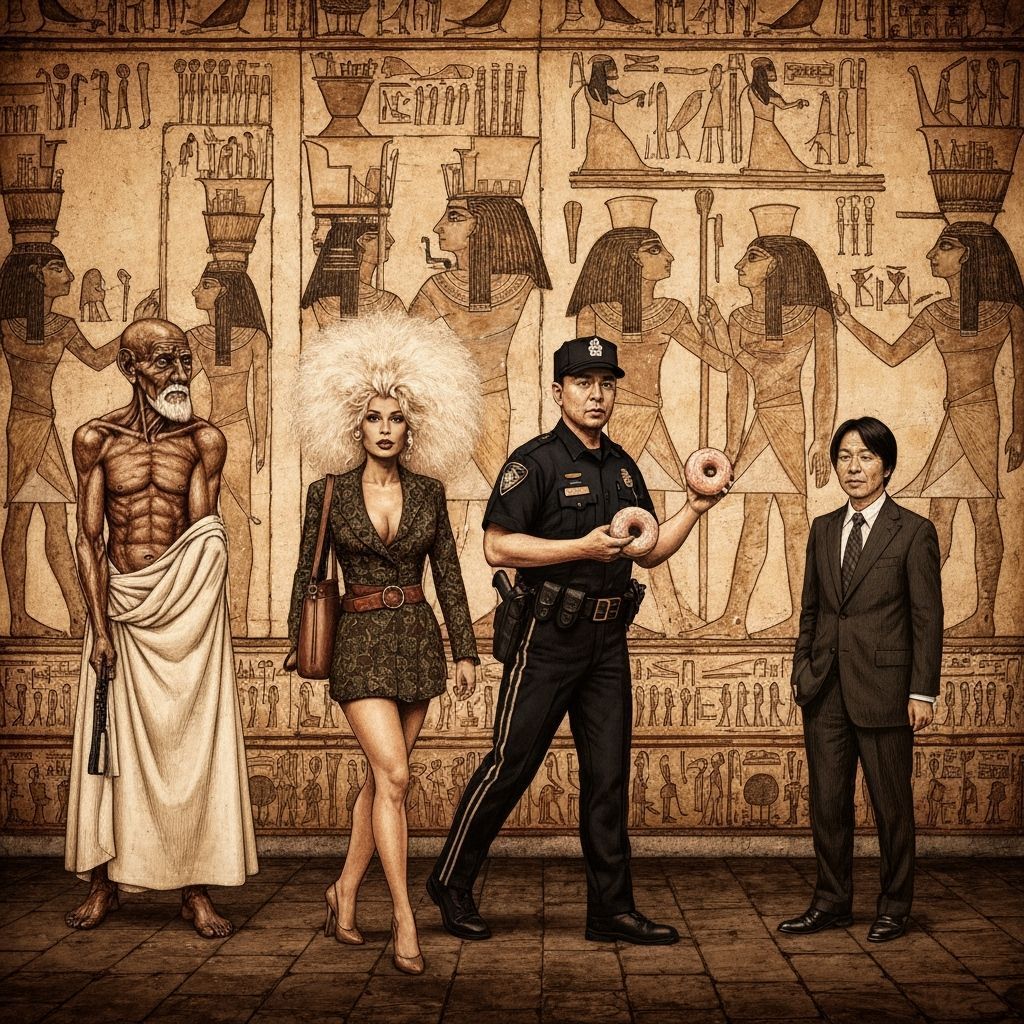 Diverse Group Walks Like Egyptians in New Orleans