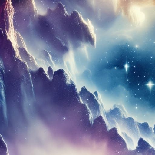 Epic Galaxy Digital Matte Painting