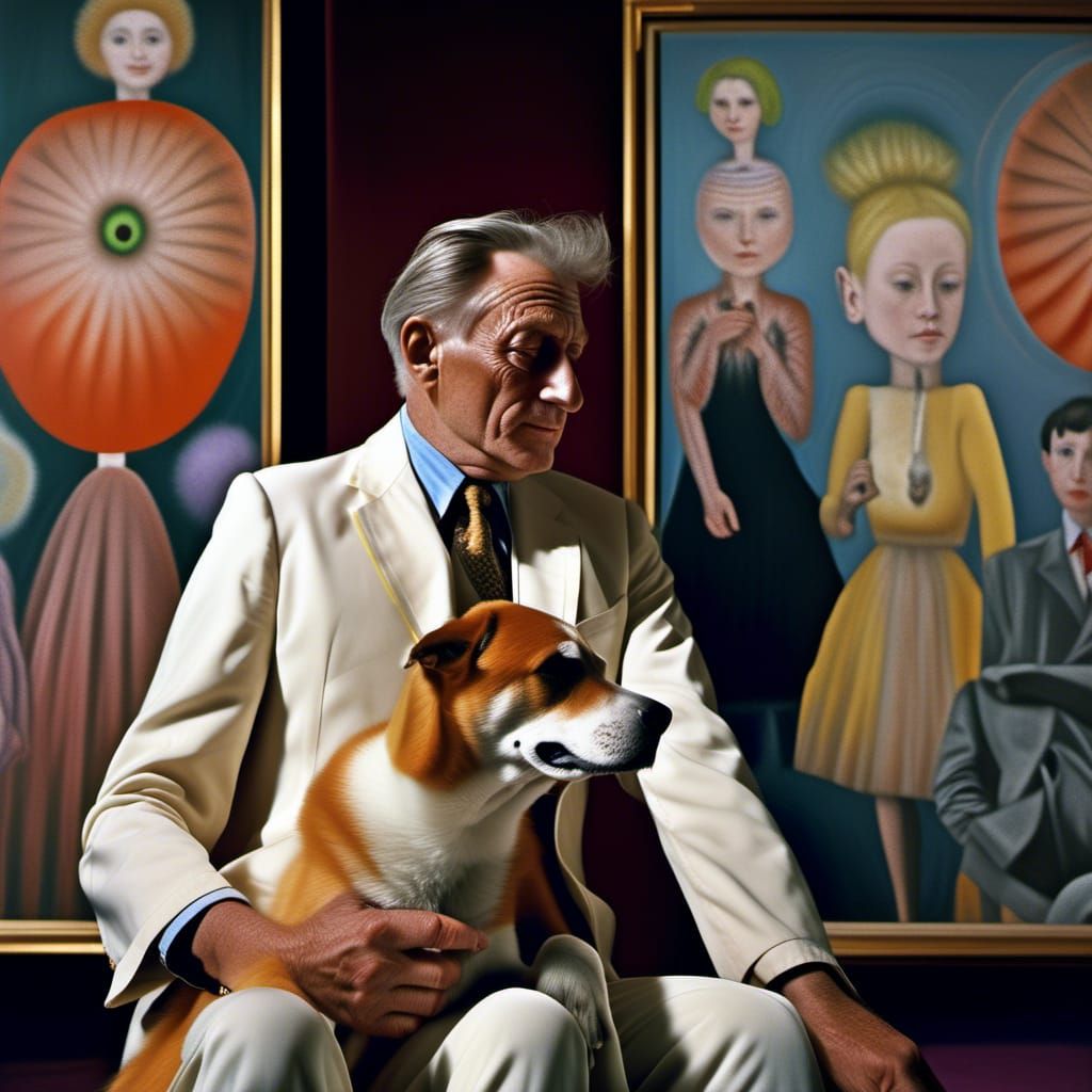 Characters Party Out of 20th Century Paintings