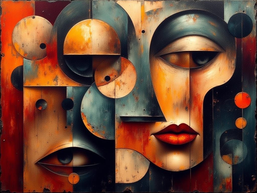 Morbid Abstract Cubism in Euclidean Style