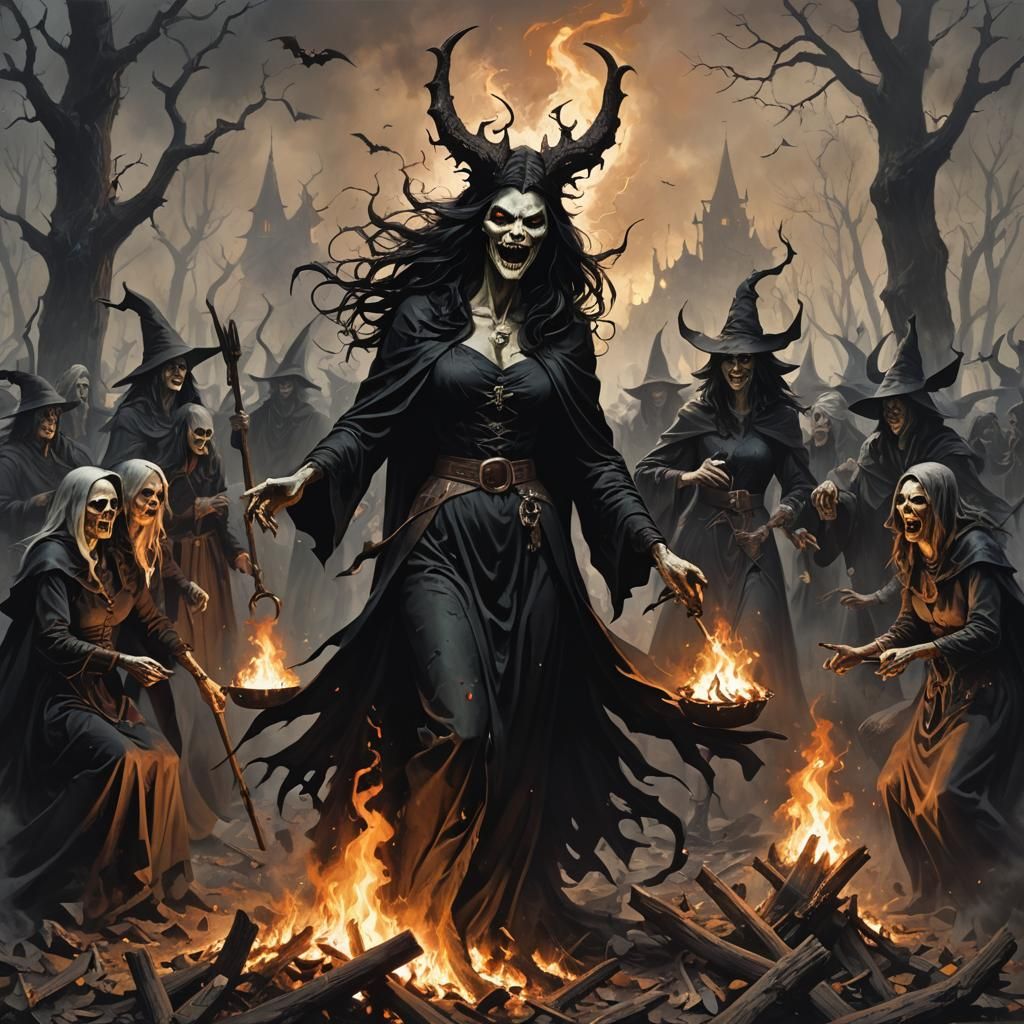 Sinister Witches' Sabbath, Fantasy Art Style