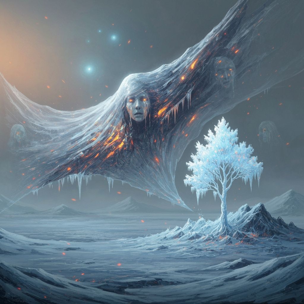 Ethereal Tundra: Ash, Embers, and Frozen Tears