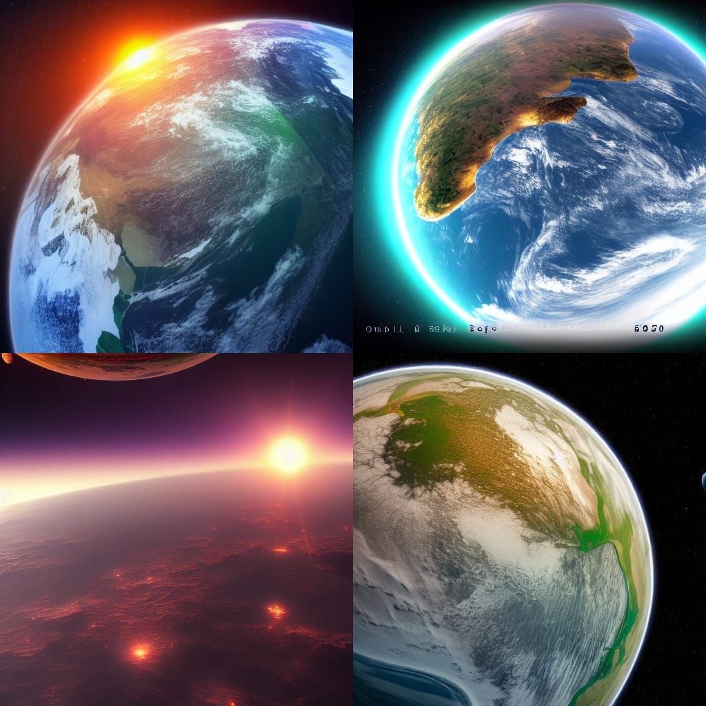 Earth from Space: Detailed Matte Painting in 2050