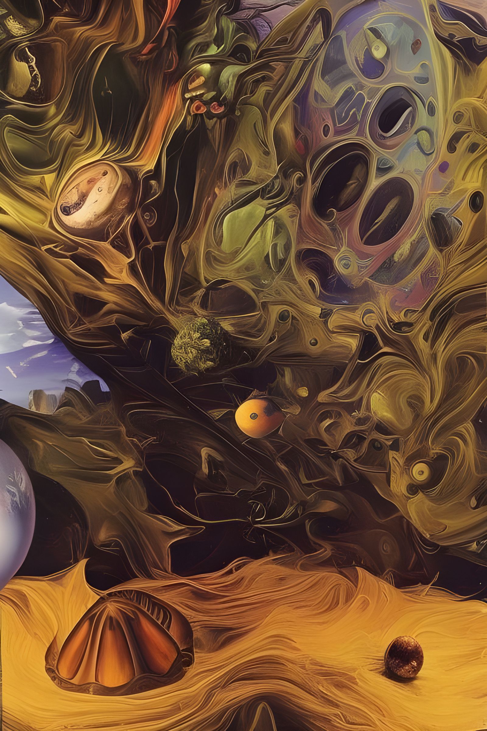 Vivid Fractal Art in Saturated Colors