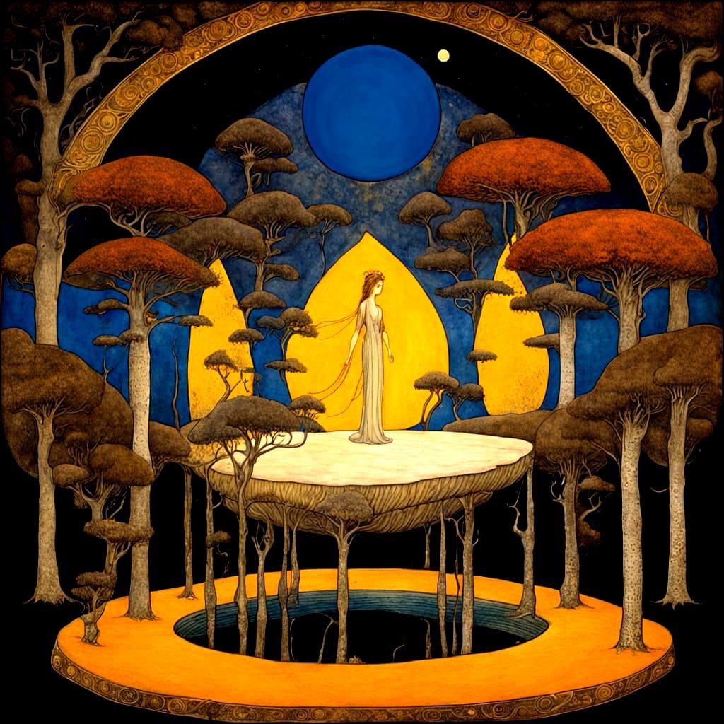 Fantasy fairy place by john bauer