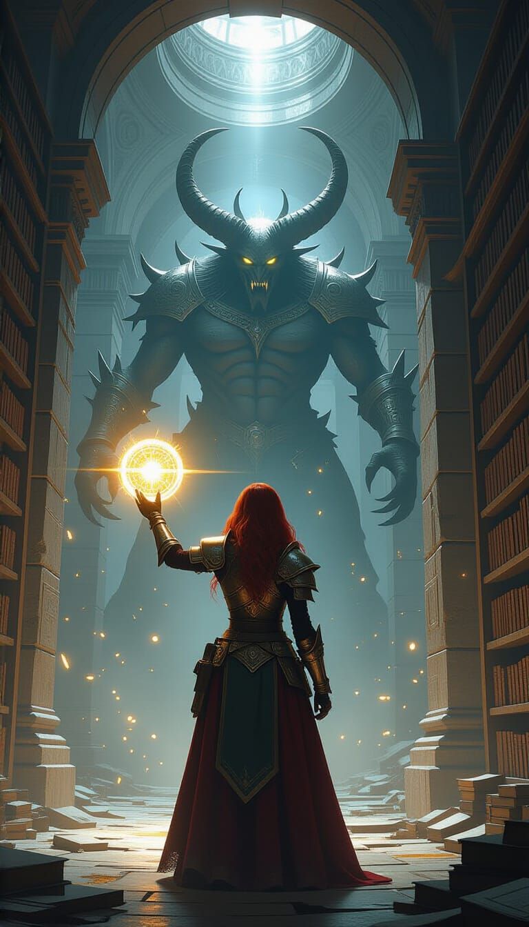 Red-Haired Heroine in Dark Fantasy Archive