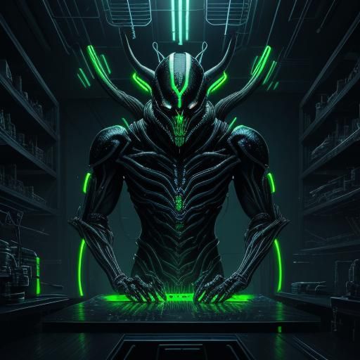 Guyver Symbiote Emerges in Dark Fantasy Art