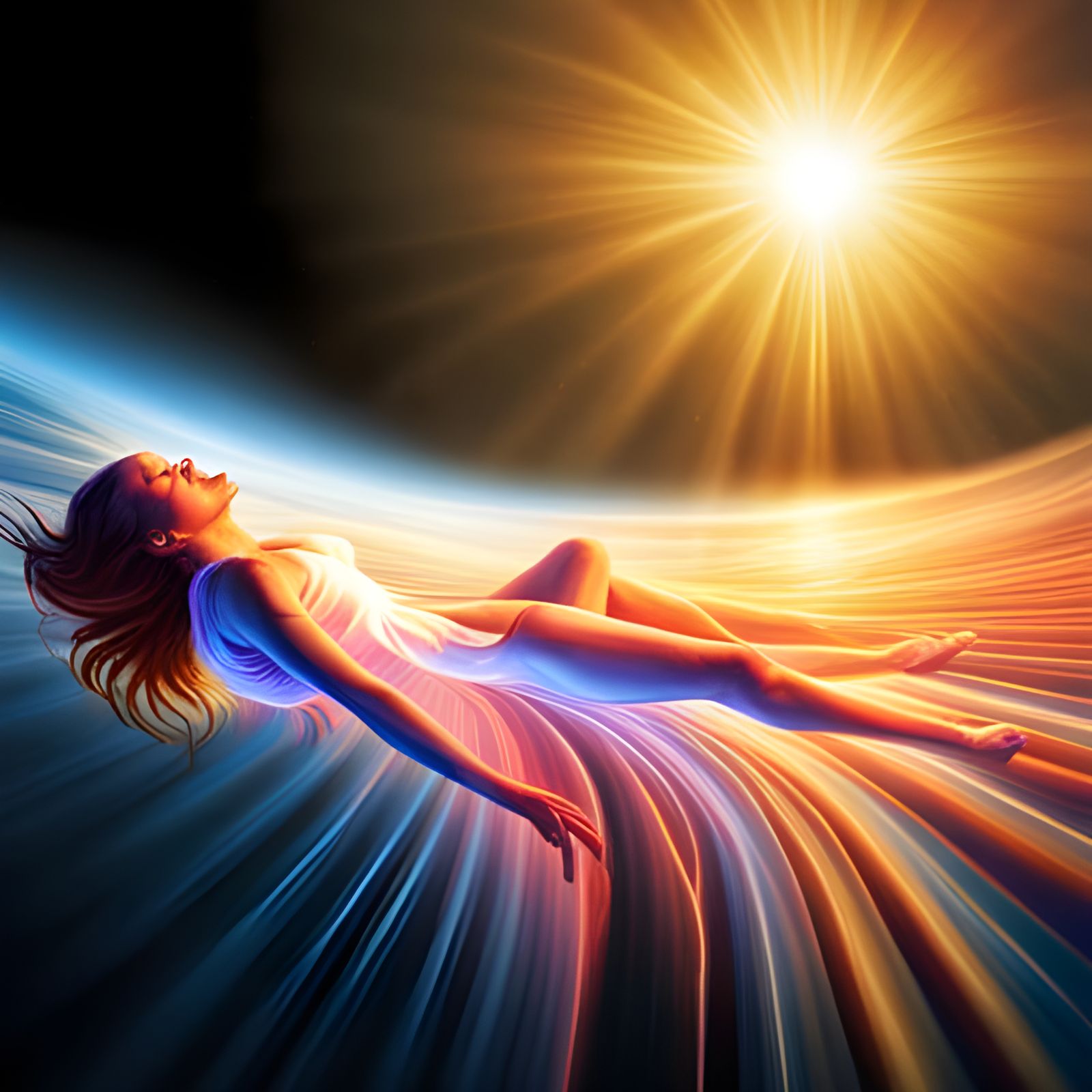 relaxing while astral projecting