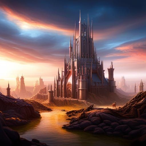 Countless Arms Reach for the Sky in Fantasy Art