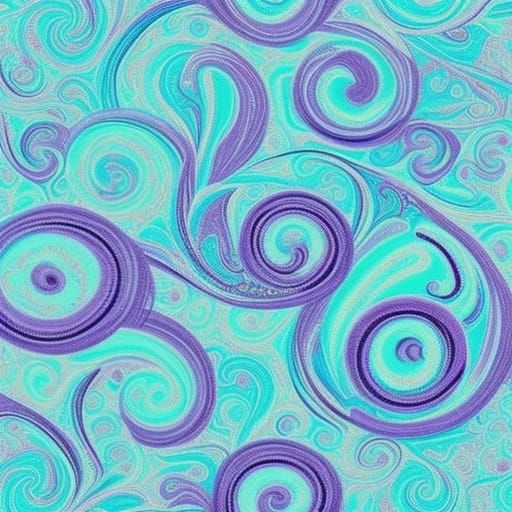 Intricate Swirls Design in Soft Pastel Colors