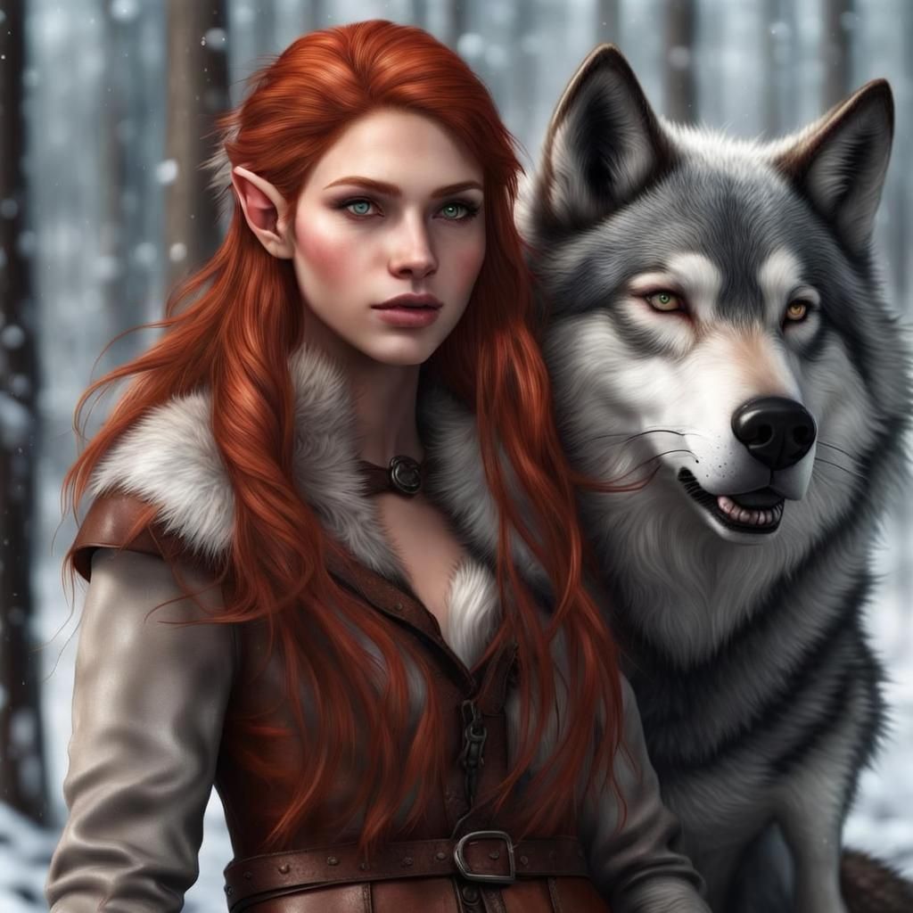 Elegant Pointed Elf Ear Close-Up