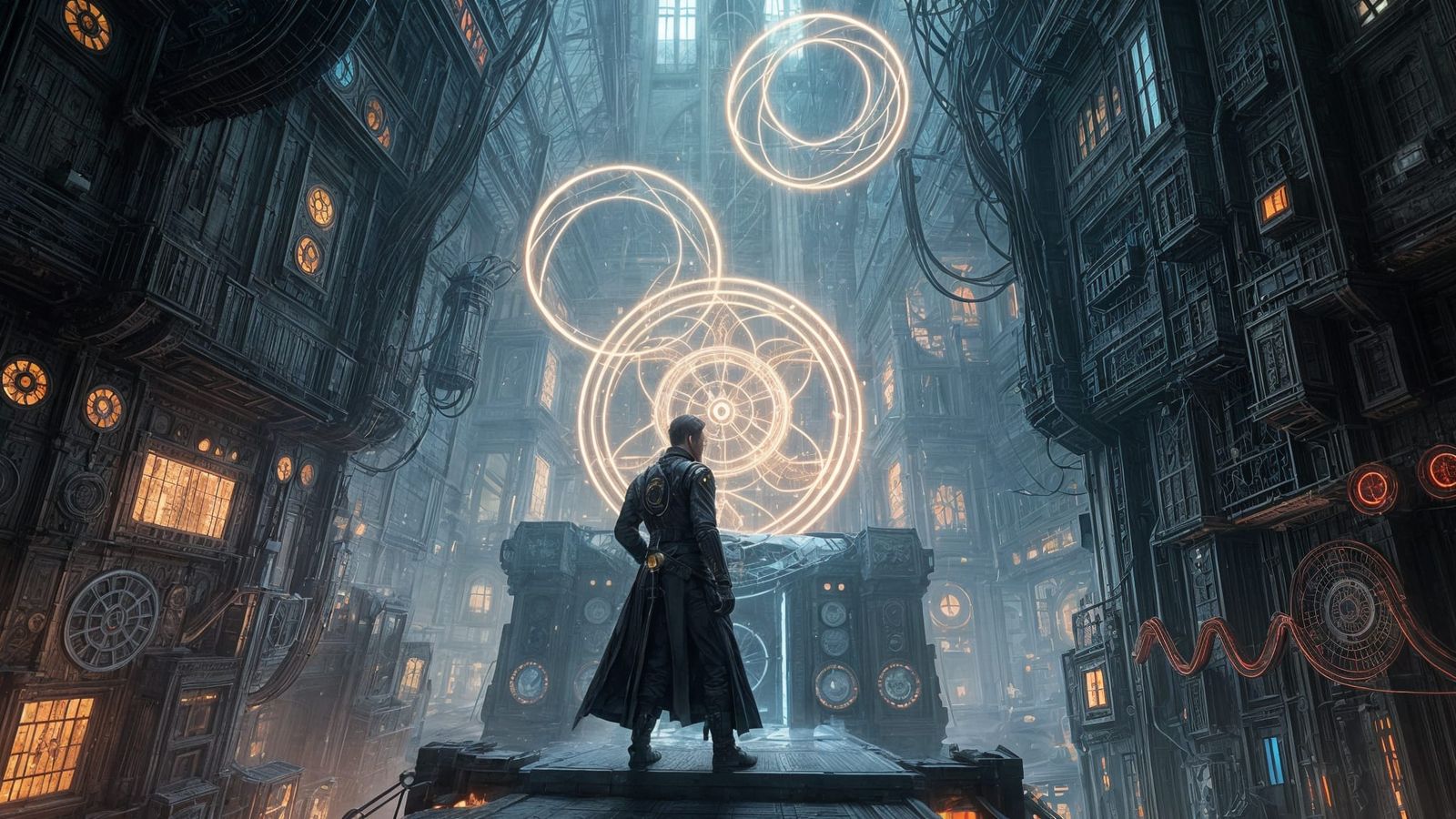 Futuristic Alchemy Mission in Dark Fantasy Style