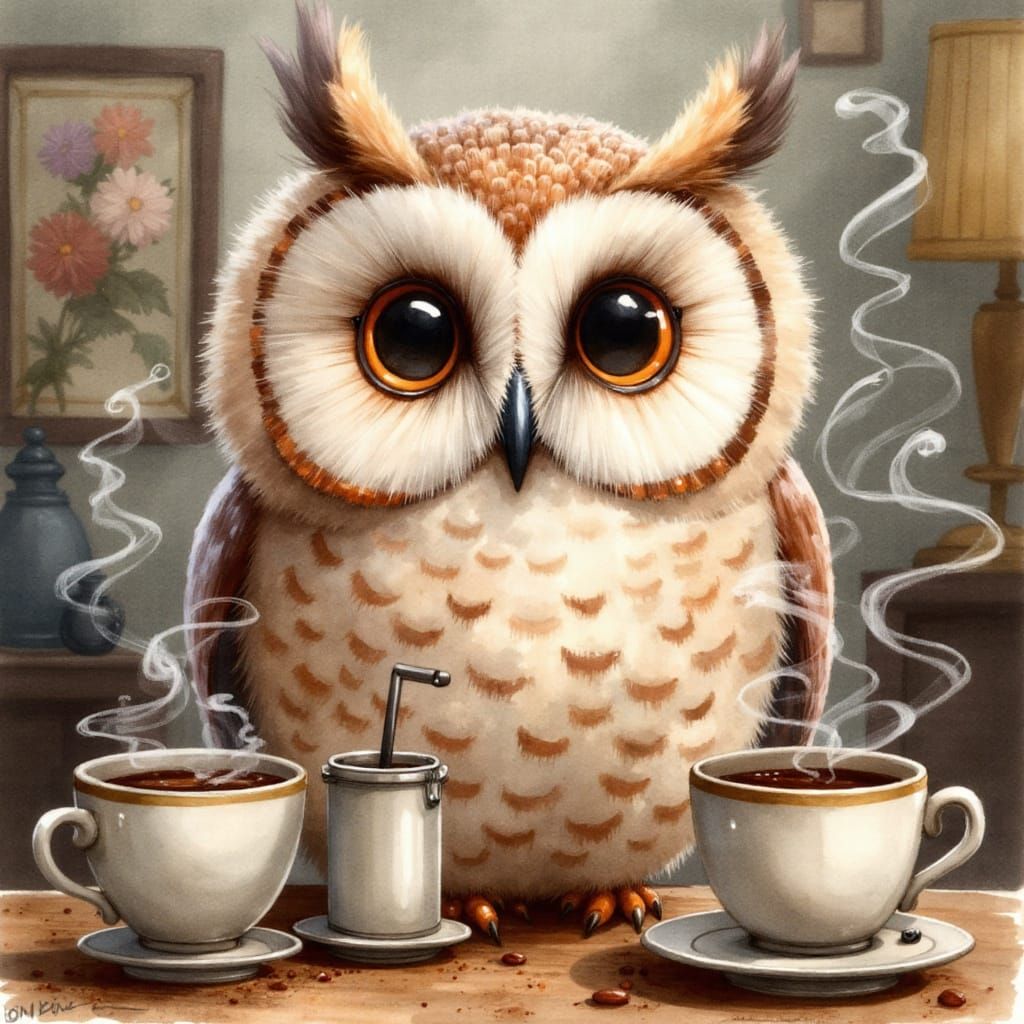 Hoo said I was grumpy? I’m wise and under-caffeinated.