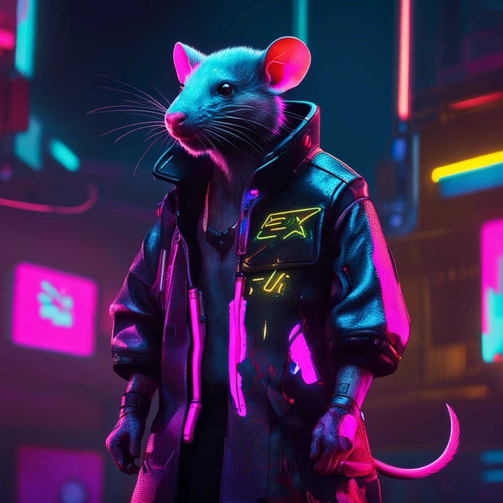 A rat in a drip outfit.