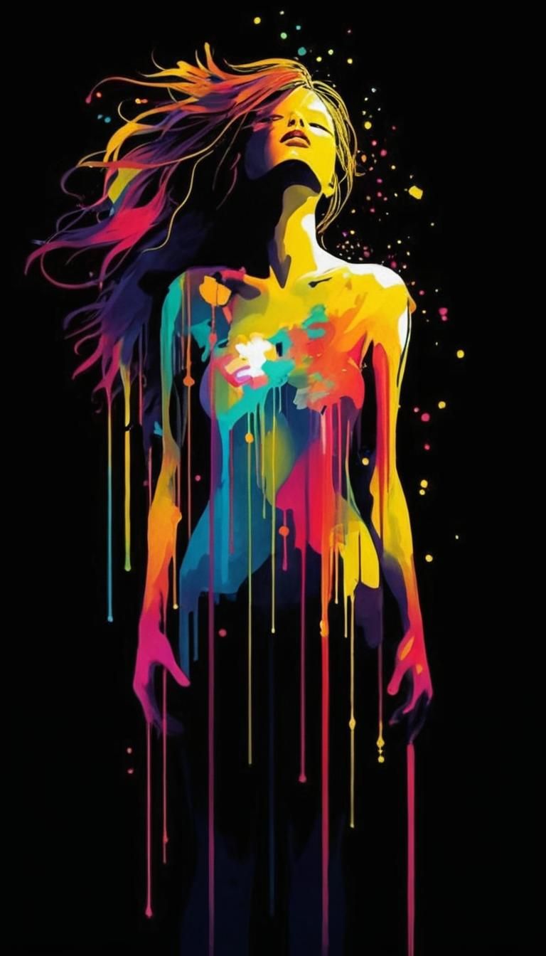 Abstract Body Art Decoration