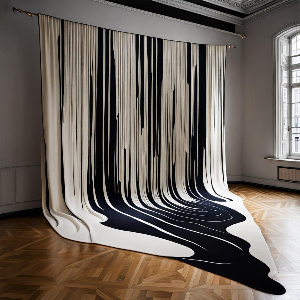 Surreal Void Portrait Melts in Optical Illusion