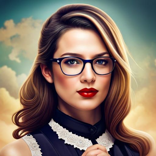 Beautiful librarian