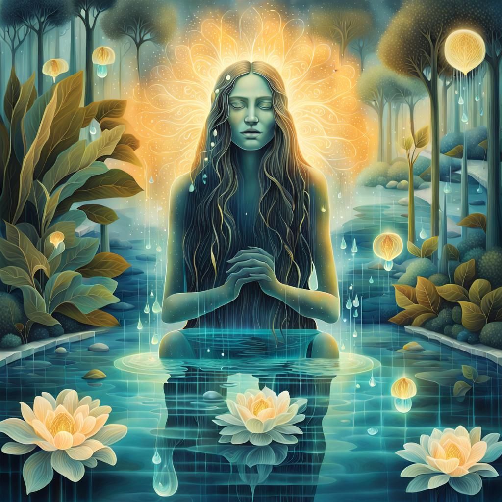 Glowing Human Bio Art in Cyberpunk Aesthetic