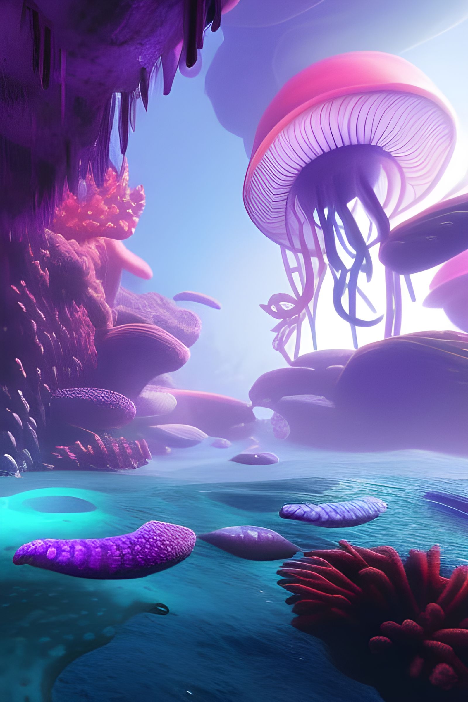 Purple Sea life
