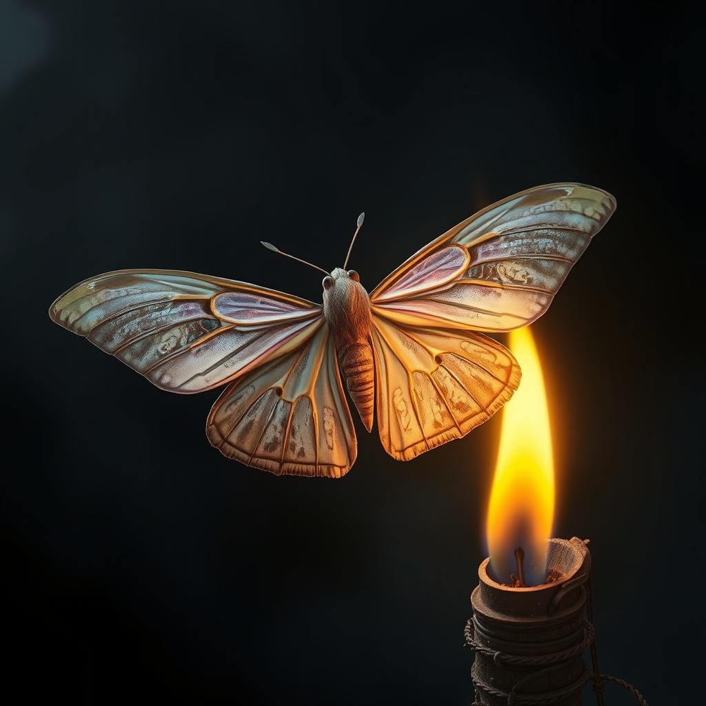 Moth to a flame