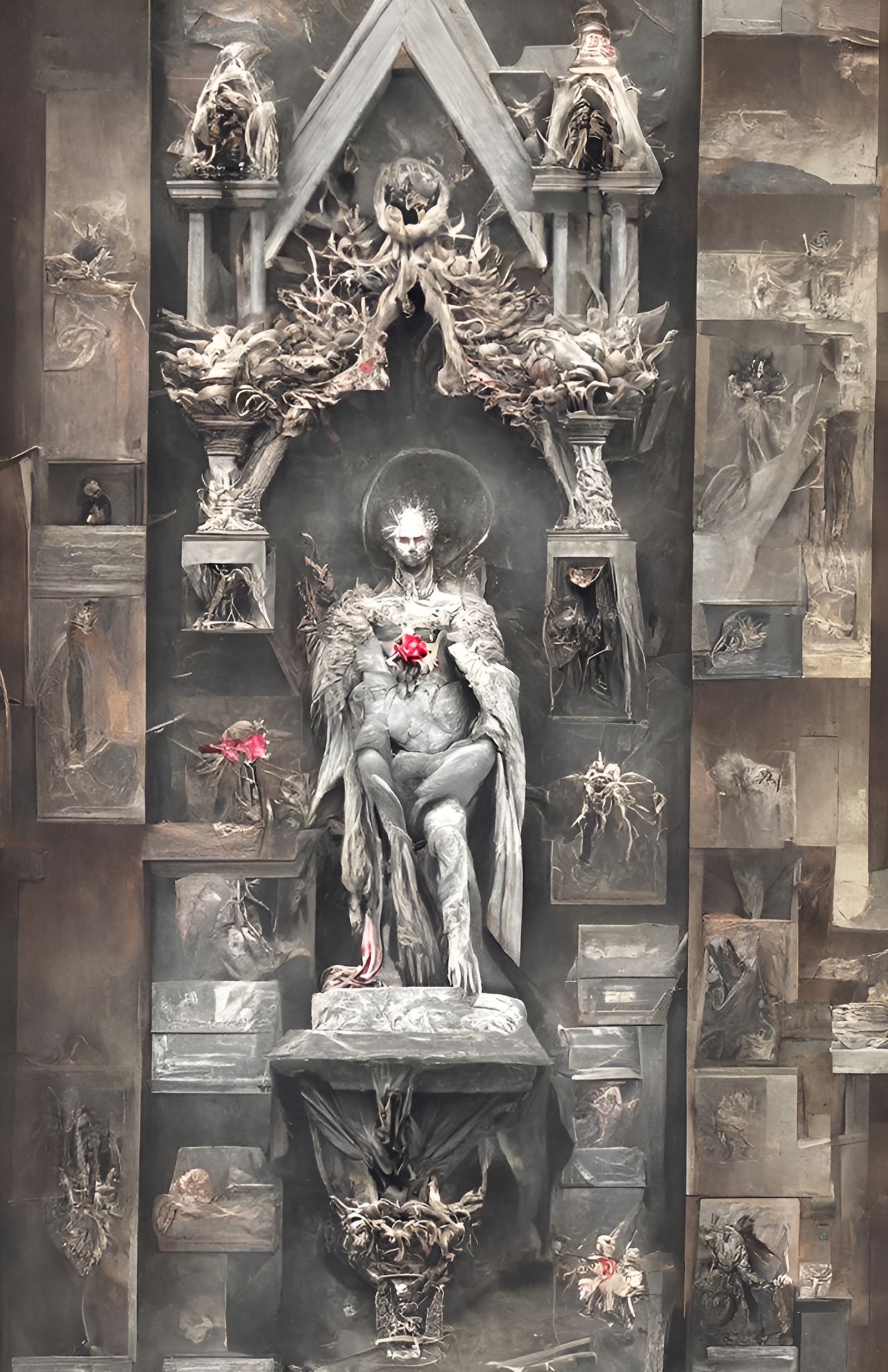 Lucifer, Prince of Darkness on Hell Throne