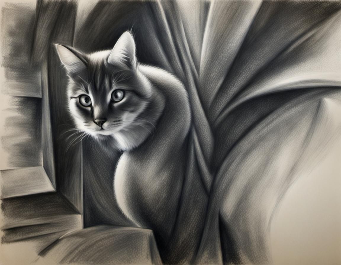 Classic Charcoal Drawing