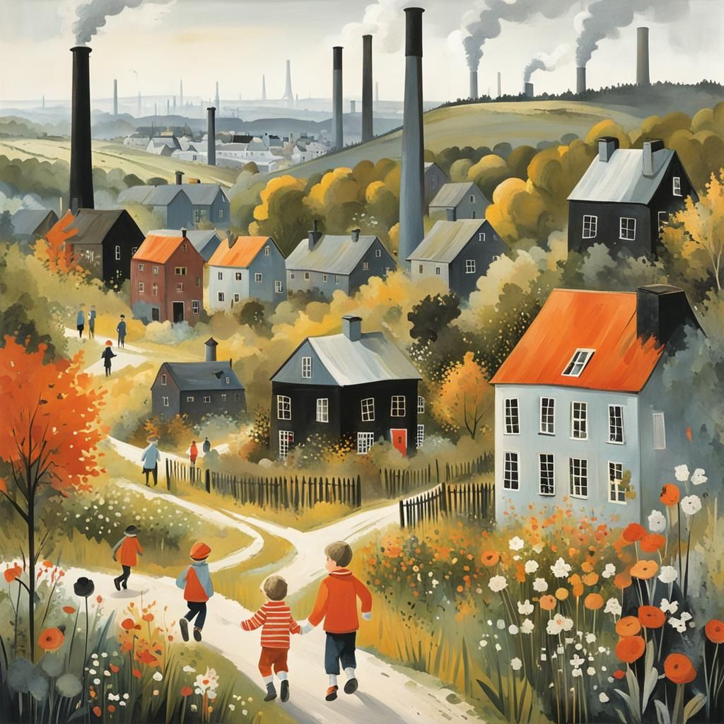 Children's Play in a Ruhr Valley Mining Garden