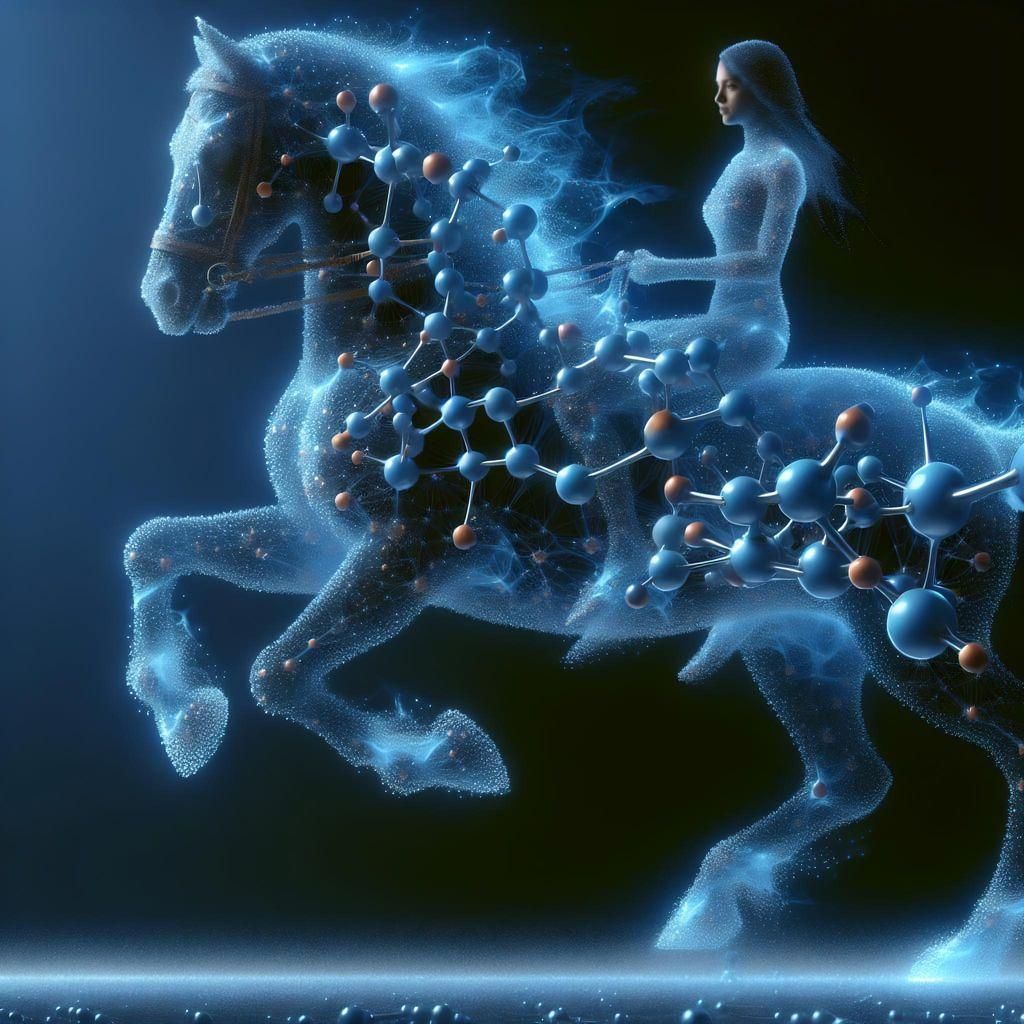Atomic Horse Ride: Digital Art Fusion