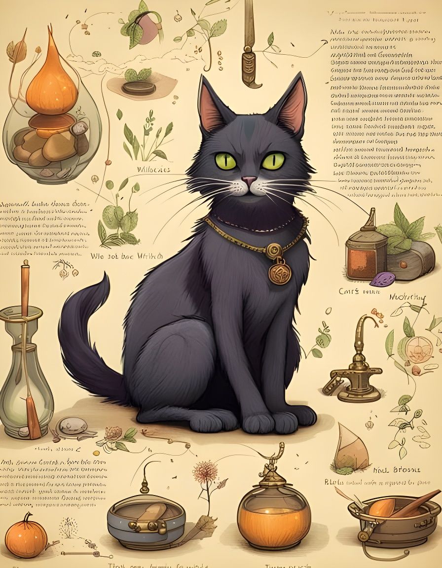 Cat potions book