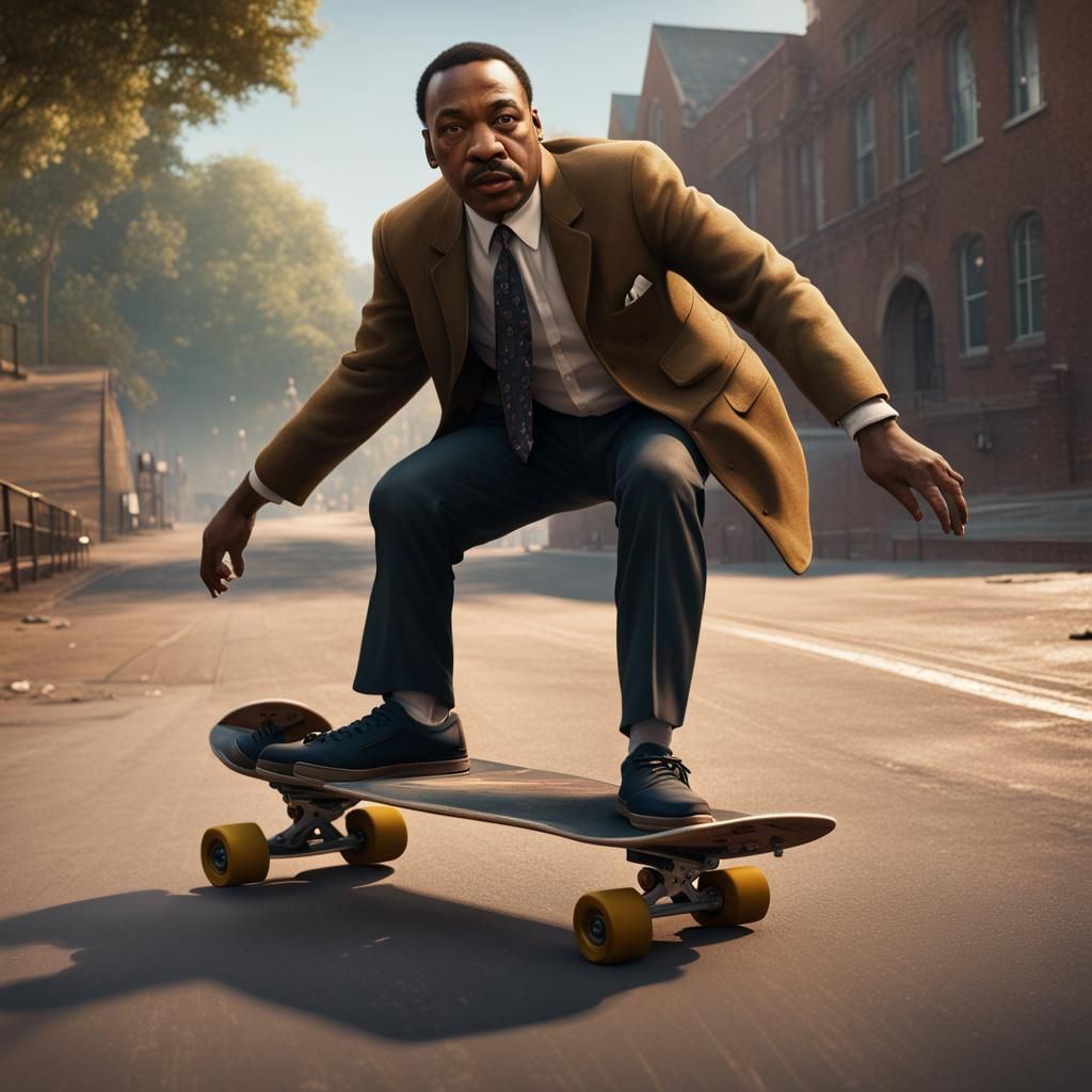 Martin Luther King Skateboarding: Fantasy Concept Art