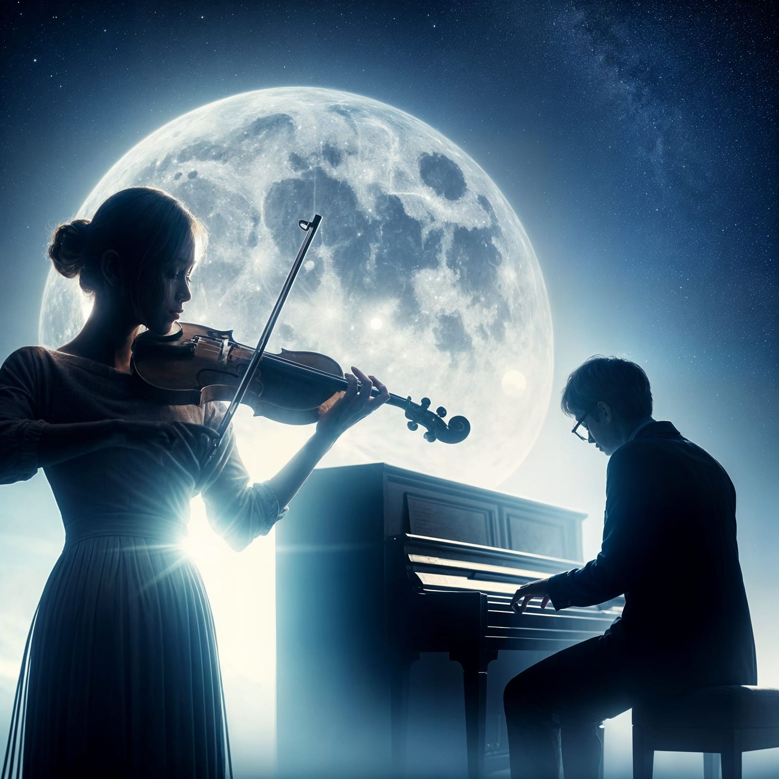 Romantic Moonlit Music Duo