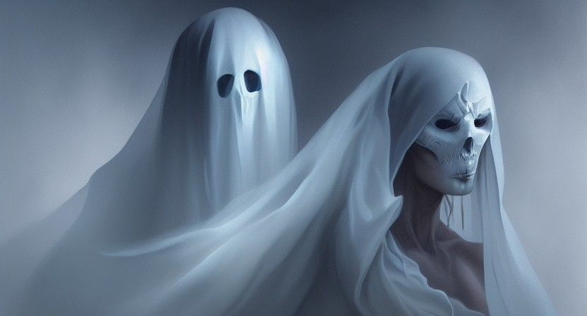 Ethereal Ghost in Surrealist Style