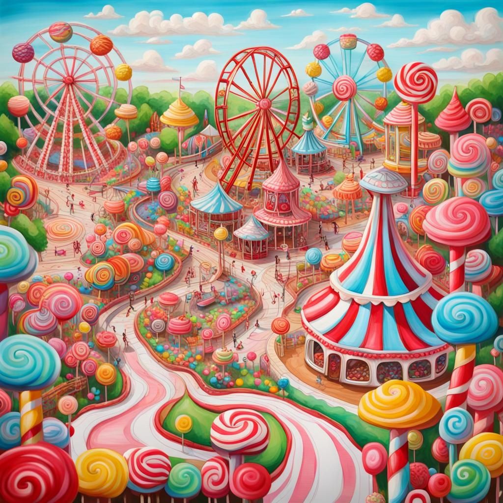 Candy Land: An Amusement Park Dreamscape