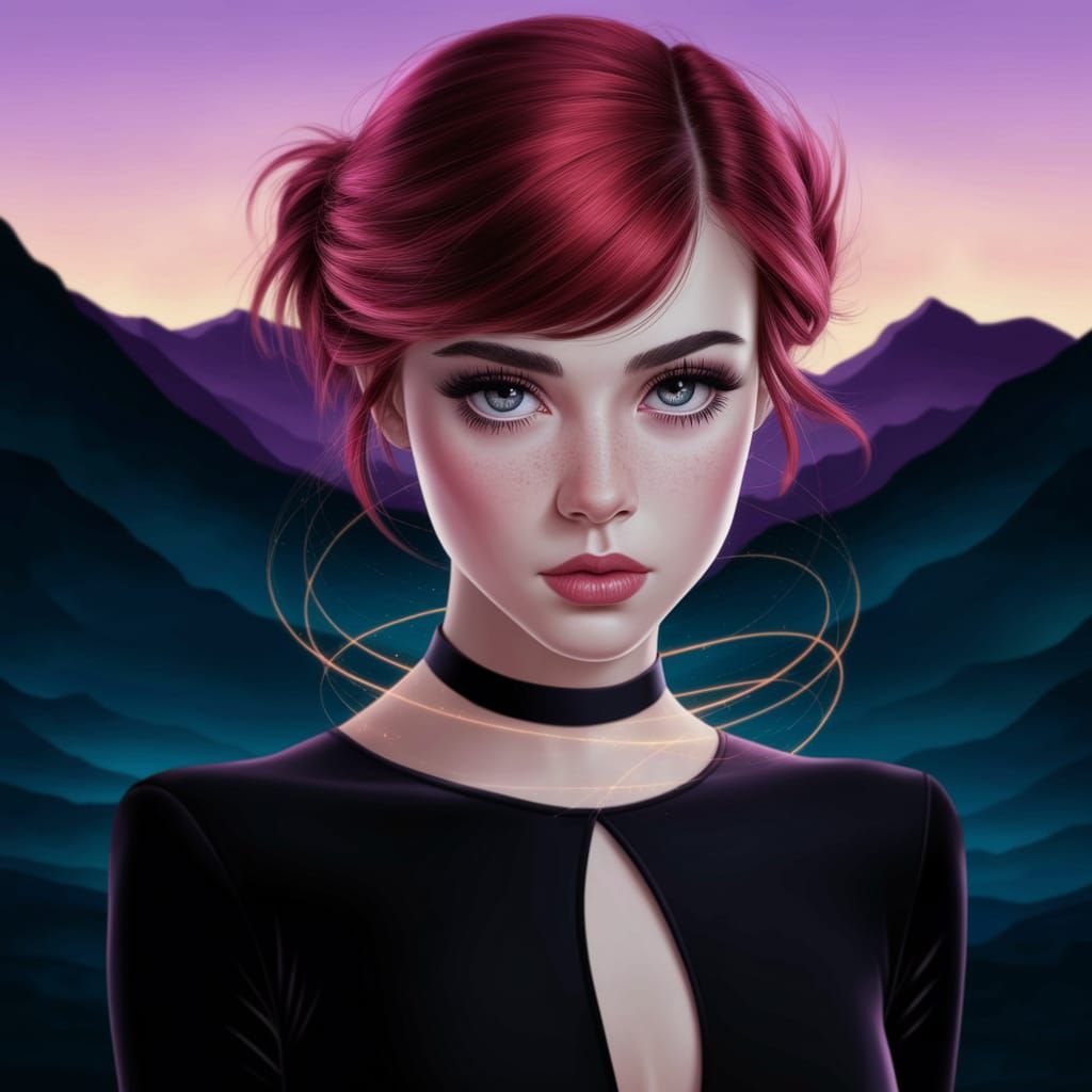 Goth Goddess Awakens to Cosmic Consciousness